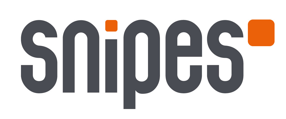 SNIPES Logo in grau und orange