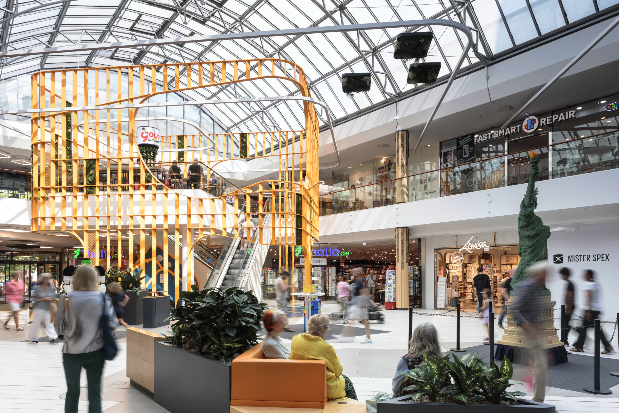 Lichthof im QUARREE Wandsbek